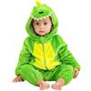 YloveM Costume da Dinosauro per Bambino Unisex Pagliaccetto Invernale per Neonato Tuta con Cerniera Flanella Tutina per Bambini per Ragazzi e Ragazze