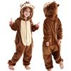 COOKY.D Tuta Pigiama Animale Unisex Neonati,Scimmia,3-4 Anni
