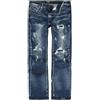 Rock Rebel by EMP Uomo Jeans Boot Cut Blu con Lavaggio e Effetto usurato