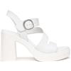 Nero Giardini E616080D Sandali Donna in Pelle - Bianco 39 EU