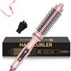 UKLISS Spazzola termica da 32 mm, 160-200 °C | Spazzola rotonda Pro Ionic Thermo per ricci naturali e aspetto più liscio, doppia tensione per viaggi, rosa