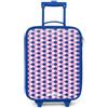 NoBoringSuitcases.com NoBoringSuitcases© Valigia Blu Per Bambini Compatto Bagaglio Ultraleggero | 48x31x19 cm - Bagagli Rigidi LED Ruote Valigie Neonato Bimbi - Ragazze - Scale - Modello - Rosa