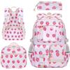 Rukjmqi Zaino Per Bambine 3 Pezzi Impermeabile Multi-Tasche Con Borsa Pranzo | Zainetto Scolastico Per Adolescenti Studenti Di Elementari Medie E Superiori Outdoor Campeggio Compleanno E Vacanza