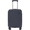 HULIXE-Valigia 55x40x20 cm Bagaglio a Mano Compatibile Ryanair, EasyJet, ITA Airways, Air France, KLM, Trolley Rigido in Polipropilene Ultra Resistente, 4 Ruote 360° S/M/L (Grigio, S (55x40x20cm))