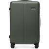 WITTCHEN Stripes Line Valigia media (L) | 67,5 × 45 × 27 cm (65 L), ABS rigido, 4 ruote 360° e lucchetto combinazione | Trolley da viaggio formato L, Ryanair/ITA Airways - Colore: Kaki