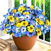 SOMYTING Fiori artificiali del viole del pensiero, fiori finti per esterni, resistenti ai raggi UV, in plastica, piante finte per portico anteriore, giardino, finestra, fioriera, decorazione da