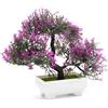 DEANKEJI Pianta Artificiale da Interno, Colorato Oggetti Decorativi per la Casa, Realistico Bonsai Finto, per la Decorazione di Casa, Camera da Letto, Scrivania, Stanza da Fattoria