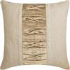 The HomeCentric Decorativo Beige Fodere per cuscini, Set di 2, 65x65 cm Lino e velluto Cuscino Patchwork, nervature e tinta unita, Fodera per cuscino con, Patchwork Cuscino, Moderno - Two By Two