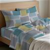 Mahome Set Lenzuola Francese Cotone 100% Puro Italiano Morbido - Completo Letto Francese Lenzuolo Sopra 200x300, Lenzuolo con Angoli Sotto 140x200+h25, 2 Federe 50x80 - Made in Italy