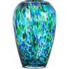 LCCCK Vaso alto 22,9 cm, in vetro soffiato a mano, moderno color foglia di tè a bocca larga, decorazione per boccioli e fiori, ideale per soggiorno, cucina, matrimoni, tavolo da pranzo, ufficio