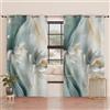 PETTI Artigiani Italiani - Tende a Pannelli per Interno con Anelli 2 Pezzi 140x280cm, Tenda Camera da Letto e Soggiorno Oscuranti Isolanti e Moderne, Floreale 06-14, 100% Made in Italy