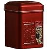 Generic Barattoli ermetici con coperchio, stile vintage, per tè, caffè, zucchero, contenitori in metallo per tè, caffè (rosso S)