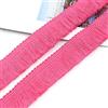 Duories Nastro decorativo con nappa, 5 m, 2,5 cm, accessorio per cucito, vestiti, costumi, fai da te, tende, tovaglie, runner da tavolo, decorazione, rosa neon