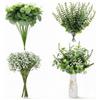 Huiguli 100 Fiori Artificiali di Gipsofila, Fiori Finti Bianca | Plastica Realistici, per Ghirlande Fai da te, Composizioni Floreali, Decorazioni per la Casa
