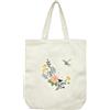 KABAKE Kit borsa tote in tela da ricamo, kit da ricamo per principianti, arti e artigianato fai da te, kit iniziale da ricamo, include borsa da ricamo prestampata, fili
