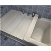 ShAzanz Copertura Vasca da Bagno, Pieghevole Coprivasca Vassoi Vasca da Bagno Grano di Legno Antipolvere Copri Mensola Bagno per Un Perfetto Relax, 0,6cm Spessore Pieghevole(70x138x0.6cm)