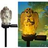 YZYOE Solare alimentato preghiera angelo terra plug-in luce, giardino decorazione resina carino angelo lampada calda, Il tramonto wireless all'alba luce LED impermeabile.