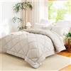 WAVVE Piumino Relleno Nórdico 180x200 cm per Letto 150, Piumino in Fibra 300gr/m², Leggero, Morbido, Traspirante per Autunno e Inverno (180x200 cm, Beige)