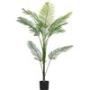 HOMCOM Pianta Finta di Palma Areca Alta 150 cm Realistica per Interni Verde