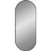 vidaXL Specchio da Parete Nero 60x25 cm Ovale