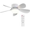 AIHONKON Socket Breeze Socket Fan Light with Remote Control ol, Portable Small Ceiling Fan with Lights for Bedroom, Kitchen, Living Room, with Dimming Function, 1000 Lumens, viti in E26/E27