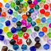 YUEXIGO 100 perline bicono in vetro bicono sfaccettato per la creazione di gioielli, distanziatori biconici sfaccettati per bracciali, orecchini, collane, artigianato fai da te (colori misti)