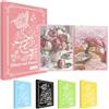 MUFEKUM Diamond Painting Album, Cartellina A3 con 60 buste trasparenti, per immagini di pittura con diamanti, accessori (rosa)