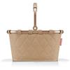 reisenthel Carrybag XS Frame Rhombus Ginger - Cestino per la spesa stabile con pratica tasca interna, design elegante e impermeabile