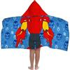 Jay Franco Marvel Iron Man e i suoi Fantastici Amici - Telo a Mantella con Cappuccio 56 × 130cm per Bambini, Super Morbido per Bagno, Spiaggia, Piscina e Viaggio, Prodotto con Licenza Ufficiale, Rosso