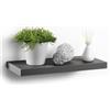 Modul'Home 6RAN791BC - Mensola in MDF, 50 x 22,8 x 3,4 cm, Pannello MDF, Grigio/Antracite, 50 x 22,8 x 3,4 cm