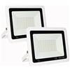 Mille Lucciole YCZM Faretto LED da Esterno 50W,Faro LED Esterno 72 leds 4500K Bianco Neutro 5000LM,Faretti LED Esterno Impermeabile IP65,Faretti Esterni adatto Giardino Terrazza Garage Patio【2 Pezzi Guscio Bianco】