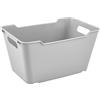 keeeper Contenitore con Superficie Strutturata in Rilievo, 6 L, Lotta, Nordic Grey (Grigio)