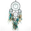 Remorlet Acchiappasogni grande per camera da letto adulto nero boho acchiappasogni decorazione da parete con turchese ornamento da appendere per dormitorio adolescente decorazione regalo festival
