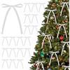 KKSTY 30Pcs Fiocchi di Natale in Velluto, Fiocchi di Nastro di Velluto in Stile Vintage per Albero di Natale, Imballaggio Regalo, Ghirlande, Corone, Matrimonio, Festa, Decorazione per la Casa, 12x18
