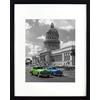 BD ART 28 x 35 cm Cornice Portafoto con Passepartout 20 x 25 cm, Nero