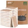 HOMEXCEL 24 spugne abrasive a doppio lato per pentole antiaderenti | Spugnette a Doppio Lato Antigraffio - Sicure per Pentole Antiaderenti, Piatti, Pentole e Padelle per Cucina, Casa, Bagno.