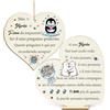 HZBLAZ Marito Regali Compleanno Segno in Legno Decorazione Appesa Set 2 Pezzi Mio Uomo Natale targhe Cuore Marito San Valentino Partner Grazie Ti Amo Anniversario di Matrimonio Apprezzo Souvenir
