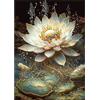 DAERLE 5D DIY Diamond Painting Kit Completo Loto scintillante, Quadro Diamant Painting Fai-da-te, Pittura Diamante Strass Ricamo a Punto Croce Painting per Decorazioni Casa 30x40cm Bellissimo fiore