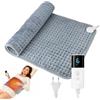 Qingning Cuscino Riscaldante Elettrico 84x43cm con 9 Livelli di Temperatura | 4 Timer, Spegnimento Automatico, Termoforo Elettrico Ultra Morbido per Cervicale, Spalle, Schiena, Pancia,Collo,Addome,Gambe.