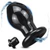 BDSMYEE Plug anale cavo nero con tappo di chiusura Unisex (XL)