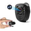 JOXLOVER Fotocamera corporea, Corpo della polizia Risvolto Videocamera indossata 1080P HD DVR IR Night Visible LED Light Cam Record Digital Mini DV Recorder Voice 16G 32G(32G)