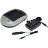 PowerSmart® Caricabatteria per Canon LP-E5, LC-E5, EOS 1000D, EOS 450D, EOS 500D, EOS Kiss F, EOS Kiss X2, EOS Kiss X3, EOS Rebel T1i, EOS Rebel Xsi