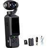 Generic Videocamera con schermo Vlog con obiettivo rotante, ricarica di tipo C, videocamera da viaggio 1080P per videoclip tascabili per ciclismo, video e vlog quotidiani