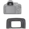 MuchLuckystar Oculare per mirino della fotocamera, 2 pezzi, protezione in silicone per Nikon D300 D3100 D5100 previene flare polvere umidità parti di ricambio nero