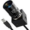 ALPCAM Videocamera USB da 2 MP, H.264 a bassa potenza con microfono | Obiettivo zoom 5-50mm, macchina fotografica industriale USB per scanner, sorveglianza semplice, robot, supporto Windows