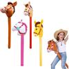 TENGWA 4 pezzi Bastoncini Gonfiabili per Cavalli 96 cm Bastone da Cavallo Gonfiabile Cavallo Gonfiabile Cavallino Finto con Bastone Palloncini per Giocattoli Feste a Tema e Decorazioni Natalizie
