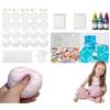 generic Kit fai da te per creare palline antistress con pelle TPR trasparente, palla antistress con base vuota per la pelle, strumento di espansione e riempitivi per adulti, giocattoli sensoriali per