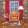 HUADADA Puzzle per adulti, 1024 pezzi, scena vintage per soggiorno, decorazione da parete, regalo per adulti