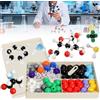 Poweka Modello Molecolare Kit Struttura Organica Inorganica Chimica 240 Pz con Atomo Collegamenti e Guida Istruzione per Insegnanti e Scienziati da Poweka