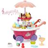 Ark miido Carrello dei Gelati Bambini, Gelateria Giocattolo 36 Pezzi, Carretto Gelato Giocattolo con Deposito, Giochi di Ruolo Regalo per Bambina 3 Anni